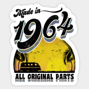 Made in 1964 All Original Parts Sticker